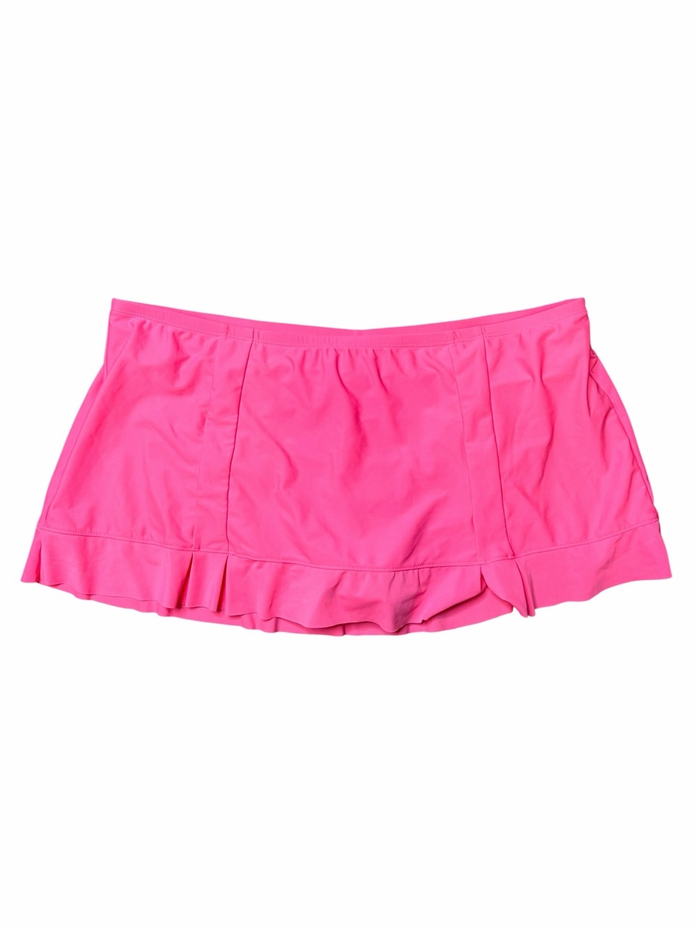 Pink Ruffle Swim Skirt Bikini Bottom